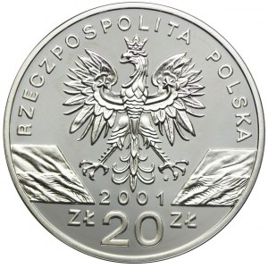 20 złotych 2001, Motyl