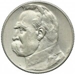 Zestaw II RP, 2, 5 złotych 1934-1938 Józef Piłsudski (6szt.)