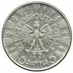 Zestaw II RP, 2, 5 złotych 1934-1938 Józef Piłsudski (6szt.)