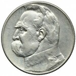 Zestaw II RP, 2, 5 złotych 1934-1938 Józef Piłsudski (6szt.)