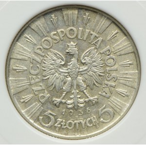 5 złotych 1936, Józef Piłsudski