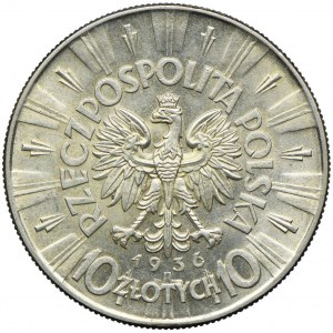 10 złotych 1936, Józef Piłsudski