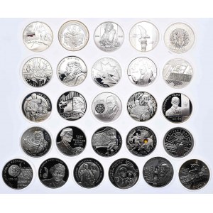 Zestaw monet, 10 złotych 2000-2003 (26szt.)