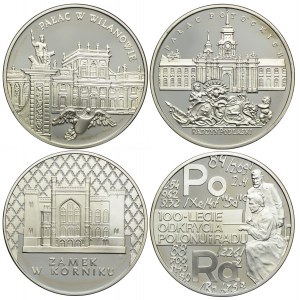 Zestaw monet, 20 złotych 1998-2000 (4szt.)