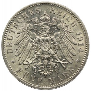 Niemcy, Saksonia, 5 marek 1914 E
