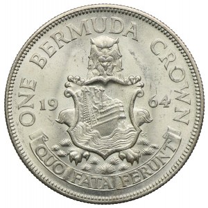 Bermudy, Elżbieta II, 1 korona 1964