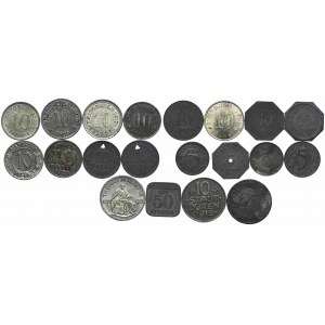 Niemcy, zestaw monet zastępczych (20 szt.)