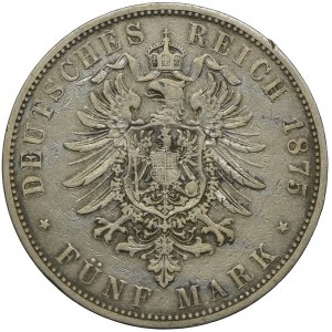 Niemcy, Hamburg, 5 marek 1875, J/Hamburg