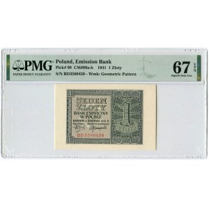 1 złoty 1941 - BD - PMG 67