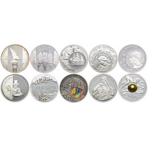 Zestaw monet, 10 złotych 2000-2008 (10szt.)