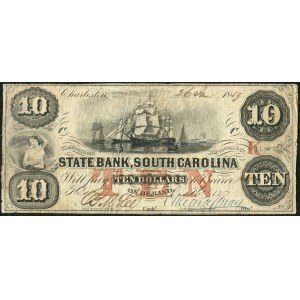 USA, banknot 10 dolarów 1854