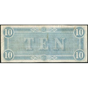 USA, banknot 10 dolarów 1864 - G -