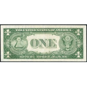 USA, banknot 1 dolar 1935, niebieska pieczęć, silver certificate