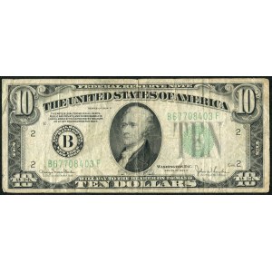 USA, banknot 10 dolarów 1934