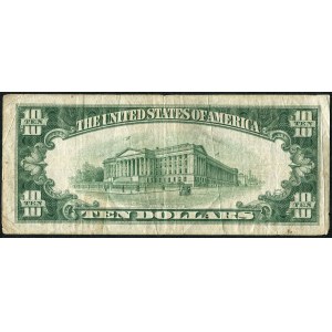USA, banknot 10 dolarów 1934