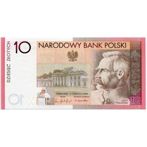 10 złotych 2008, Józef Piłsudski, Niepodległość