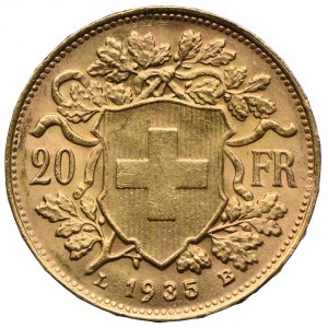 Szwajcaria, 20 franków 1935 B