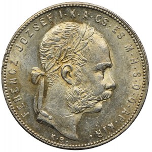 Węgry, Franciszek Józef I, 1 forint 1880 KB/Kremnica