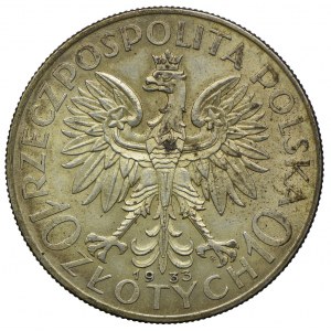 10 złotych 1933, Głowa Kobiety