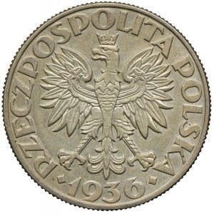 5 złotych 1936, Żaglowiec