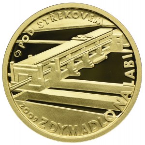 Czechy, 2500 koron 2009, Śluza na rzece Łabie