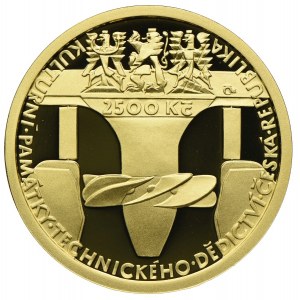 Czechy, 2500 koron 2009, Śluza na rzece Łabie