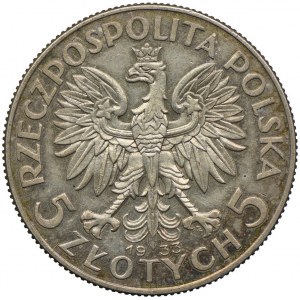 5 złotych 1933, Głowa Kobiety