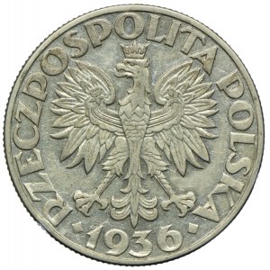 5 złotych 1936, Żaglowiec