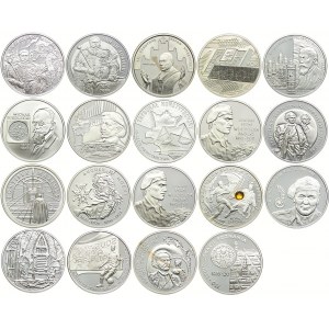 Zestaw monet, 10 złotych 2001-2003 (19szt.)