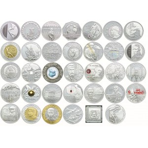 Zestaw monet, 10 złotych 2006-2009 (34szt.)