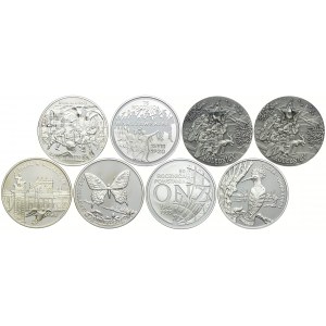 Zestaw monet, 20 złotych 1995-2001 (8szt.)