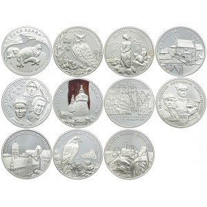 Zestaw monet, 20 złotych 2005-2009 (11szt.)