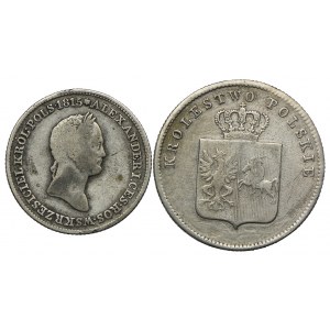 Królestwo Kongresowe, Mikołaj I, 1 złoty 1830 FH, Powstanie Listopadowe 2 złote 1831 KG, Warszawa
