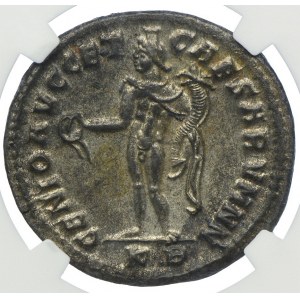 Duży follis, Rzym Konstantyn I Chlorus 293-306, NGC Ch/MS