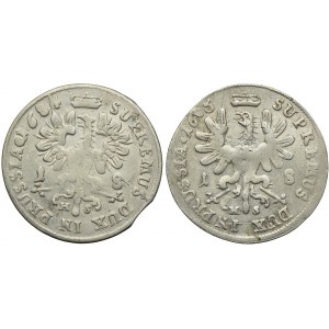 Niemcy, Prusy, Fryderyk Wilhelm, Ort 1684, 1685, Królewiec (2szt.)