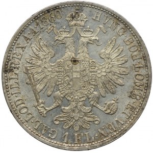 Austria, Franciszek Józef I, 1 floren 1860 A/Wiedeń