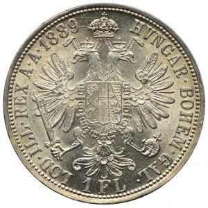 Austria, Franciszek Józef I, 1 floren 1889 Wiedeń