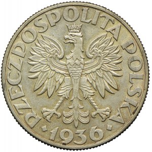 5 złotych 1936, Żaglowiec