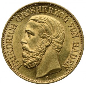 Niemcy, Badenia, Fryderyk I, 10 marek 1876 G