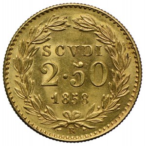 Watykan, Pius IX, 2 ½ scudo 1858 R