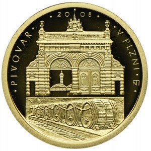 Czechy, 2500 koron 2008, Browar w Pilźnie