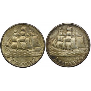 2 złote 1936, Żaglowiec (2szt.)