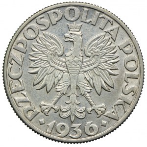 5 złotych 1936, Żaglowiec