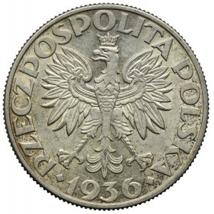 5 złotych 1936, Żaglowiec