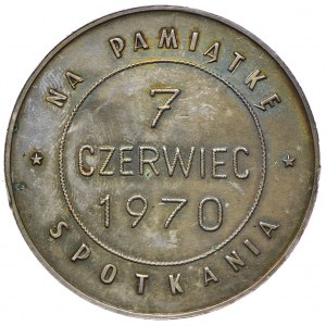 Medal - Cieszyńscy Numizmatycy 1970, srebro