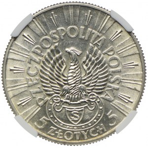 5 złotych 1934, Józef Piłsudski-Orzeł Strzelecki, NGC MS63