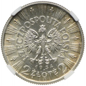 2 złote 1934, Józef Piłsudski, NGC MS63