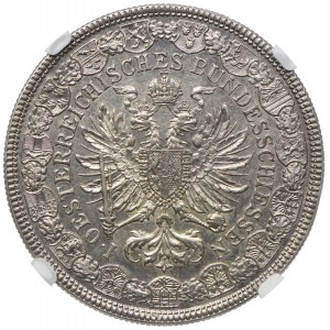 Austria, Franciszek Józef I, 2 floreny 1880 Wiedeń, Festiwal Strzelecki, NGC MS62