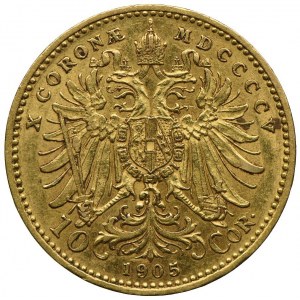 Austria, Franciszek Józef I, 10 koron 1905, Wiedeń