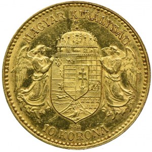 Węgry, Franciszek Józef I, 10 koron 1912, KB/Kremnica